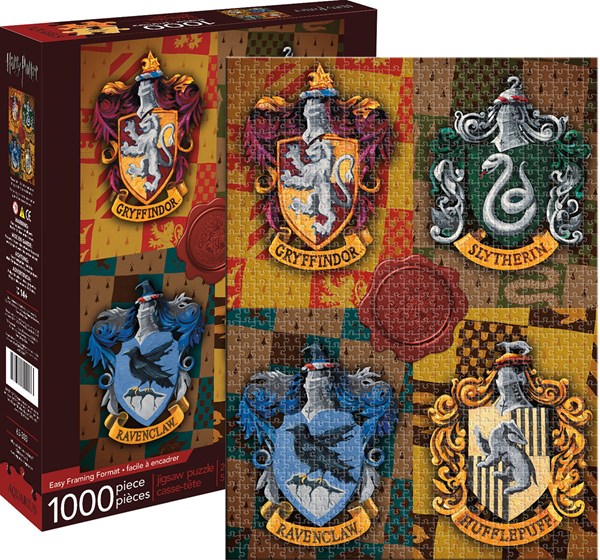 Aquarius (65303) - "Harry Potter Crests" - 1000 Teile Puzzle