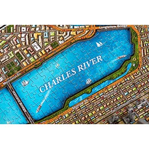 4D Cityscape (40080) - "Boston, USA" - 1100 Teile Puzzle