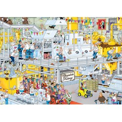 Jumbo (17452) - Jan van Haasteren: "Die Schokoladenfabrik" - 1000 Teile Puzzle