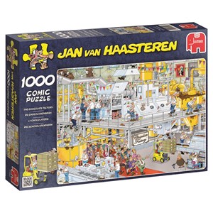Jumbo (17452) - Jan van Haasteren: "Die Schokoladenfabrik" - 1000 Teile Puzzle