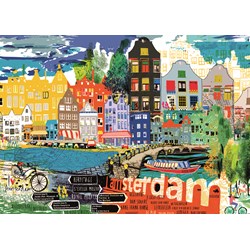 Heye (29683) - Kitty McCall: "I Love Amsterdam!" - 1000 Teile Puzzle