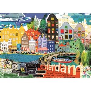 Heye (29683) - Kitty McCall: "I Love Amsterdam!" - 1000 Teile Puzzle