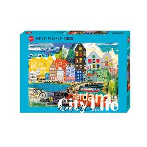 Heye (29683) - Kitty McCall: "I Love Amsterdam!" - 1000 Teile Puzzle