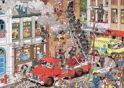 Jumbo (17279) - Jan van Haasteren: "Feueralarm" - 500 Teile Puzzle