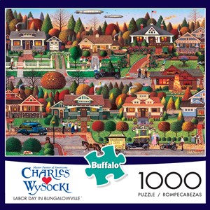 Buffalo Games (11437) - Charles Wysocki: "Labor Day in Bungalowville" - 1000 Teile Puzzle