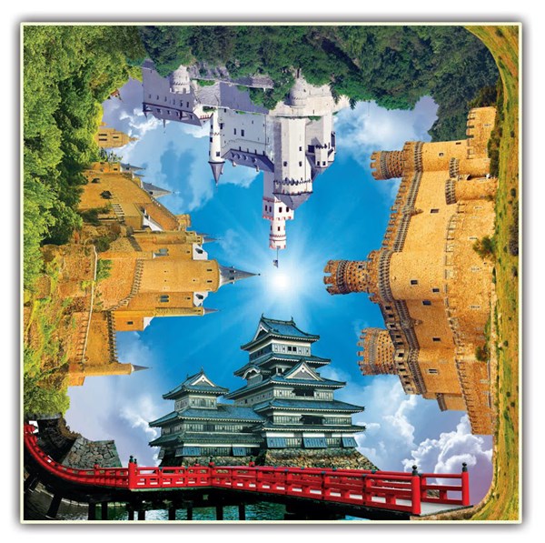 A Broader View (442) - "Castle Quartet Puzzle (4 Fronts Collection)" - 550 Teile Puzzle