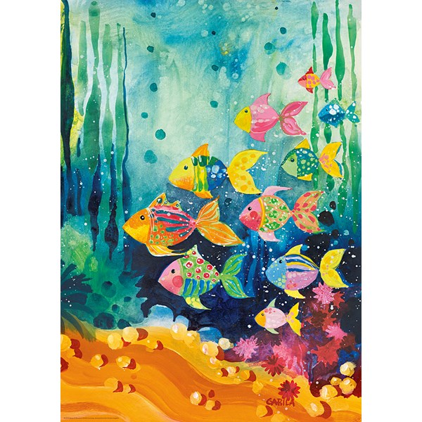 Heye (29779) - Gabila Rissone: "Fischschwarm" - 1000 Teile Puzzle
