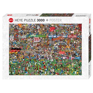 Heye (29205) - Alex Bennett: "Fußballgeschichte" - 3000 Teile Puzzle