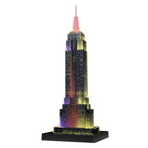 Ravensburger (12566) - "Empire State Building bei Nacht" - 216 Teile Puzzle