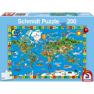 Schmidt Spiele (56118) - "Deine bunte Erde" - 200 Teile Puzzle