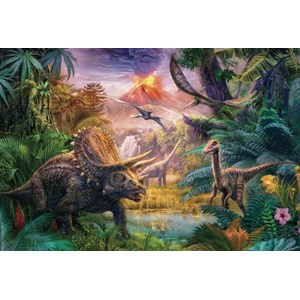 Schmidt Spiele (56129) - Jan Patrik Krasny: "Das Tal der Dinosaurier" - 100 Teile Puzzle