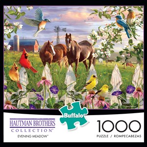 Buffalo Games (11166) - Hautman Brothers: "Evening Meadow" - 1000 Teile Puzzle