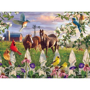 Buffalo Games (11166) - Hautman Brothers: "Evening Meadow" - 1000 Teile Puzzle