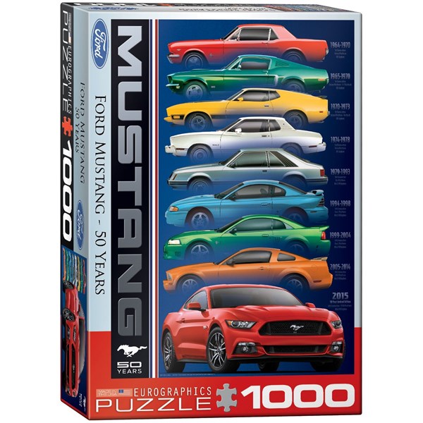 Eurographics (6000-0699) - "Ford Mustang Baureihen" - 1000 Teile Puzzle