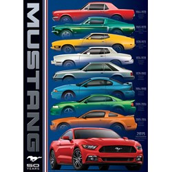 Eurographics (6000-0699) - "Ford Mustang Baureihen" - 1000 Teile Puzzle