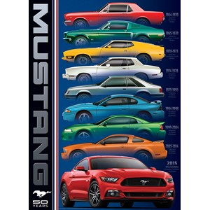 Eurographics (6000-0699) - "Ford Mustang Baureihen" - 1000 Teile Puzzle