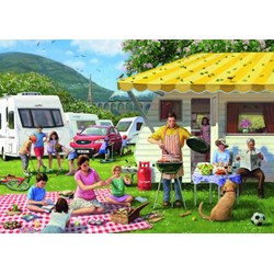 Falcon (11093) - "Sommerurlaub mit der Familie" - 500 Teile Puzzle