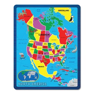 A Broader View (651) - "North America (The Continent Puzzle)" - 55 Teile Puzzle
