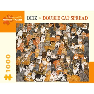 Pomegranate (AA997) - "Double Catspread" - 1000 Teile Puzzle