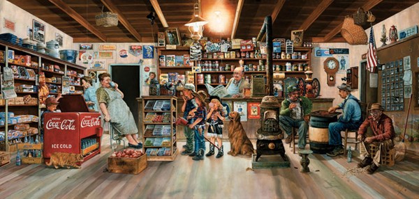 SunsOut (25241) - Les Ray: "Kleine Kundschaft im Geschäft" - 1000 Teile Puzzle