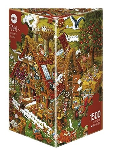 Heye (08832) - Michael Ryba: "Funny Farm" - 1500 Teile Puzzle