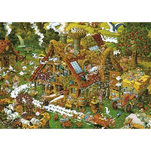 Heye (08832) - Michael Ryba: "Funny Farm" - 1500 Teile Puzzle