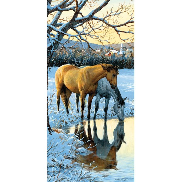 SunsOut (51921) - Persis Clayton Weirs: "Pferde am See" - 1000 Teile Puzzle