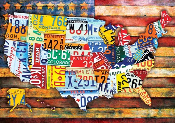 Buffalo Games (2483) - "Road Trip U.S.A." - 300 Teile Puzzle