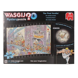 Jumbo (17230) - "Wasgij Mystery Puzzle No.8 The Final Hurdle!" - 1000 Teile Puzzle