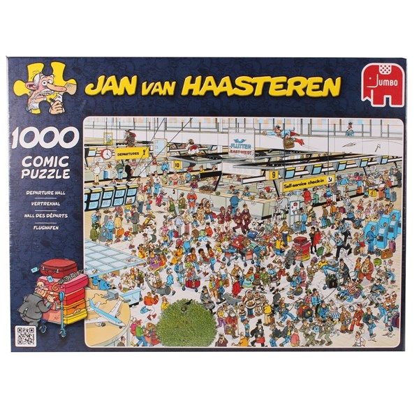 Jumbo (81453X) - Jan van Haasteren: "Auf dem Flughafen" - 1000 Teile Puzzle