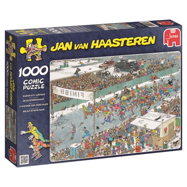 Jumbo (17310) - Jan van Haasteren: "Die Elf-Städte-Tour" - 1000 Teile Puzzle