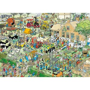 Jumbo (19063) - Jan van Haasteren: "Bauernhof Besuch" - 1000 Teile Puzzle