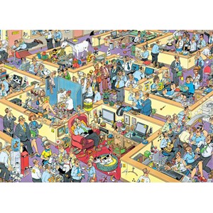 Jumbo (17014) - Jan van Haasteren: "Das Büro" - 1000 Teile Puzzle