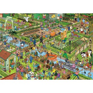 Jumbo (19057) - Jan van Haasteren: "Gemüsegarten" - 1000 Teile Puzzle
