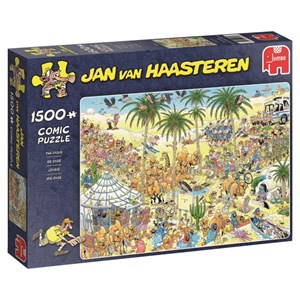 Jumbo (19059) - Jan van Haasteren: "Die Oase" - 1500 Teile Puzzle