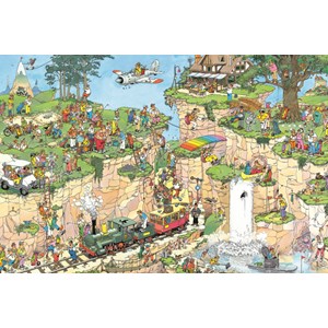 Jumbo (01555) - Jan van Haasteren: "Der Golfplatz" - 1500 Teile Puzzle