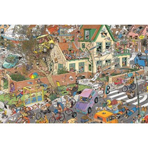 Jumbo (01498) - Jan van Haasteren: "Der Sturm" - 1500 Teile Puzzle
