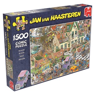 Jumbo (01498) - Jan van Haasteren: "Der Sturm" - 1500 Teile Puzzle