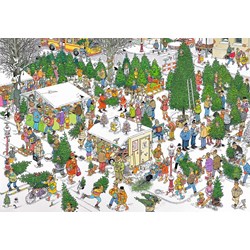 Jumbo (19062) - Jan van Haasteren: "Weihnachtsmarkt" - 2000 Teile Puzzle