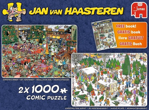 Jumbo (19061) - Jan van Haasteren: "X-Mas Gifts" - 1000 Teile Puzzle
