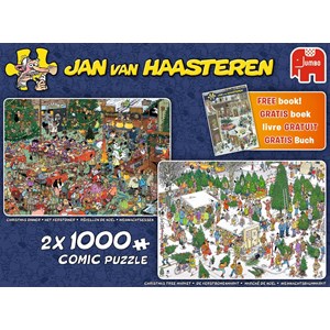 Jumbo (19061) - Jan van Haasteren: "X-Mas Gifts" - 1000 Teile Puzzle