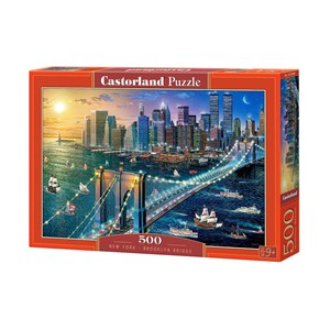 Castorland (B-52646) - "New York - Brooklyn Bridge" - 500 Teile Puzzle