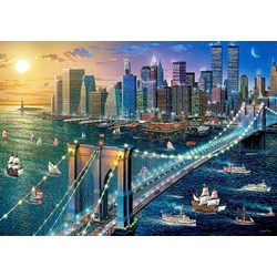 Castorland (B-52646) - "New York - Brooklyn Bridge" - 500 Teile Puzzle