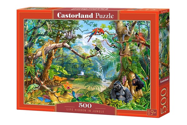 Castorland (B-52776) - "Leben tief im Dschungel" - 500 Teile Puzzle