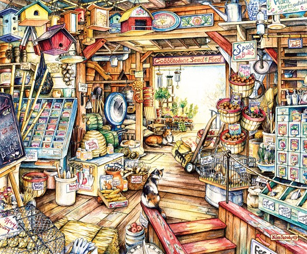 SunsOut (23429) - Kim Jacobs: "Der Gartenladen" - 1000 Teile Puzzle