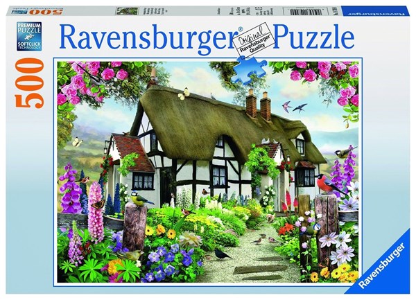 Ravensburger (14709) - "Verträumtes Cottage" - 500 Teile Puzzle