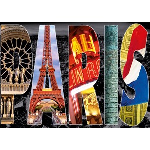 Educa (16757) - "Paris Collage" - 1000 Teile Puzzle