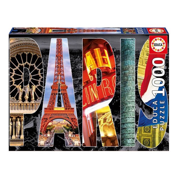 Educa (16757) - "Paris Collage" - 1000 Teile Puzzle