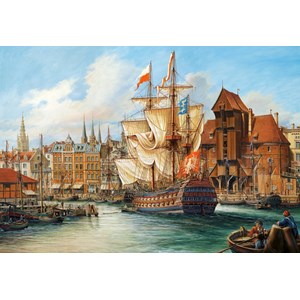 Castorland (C-102914) - "Das alte Danzig" - 1000 Teile Puzzle
