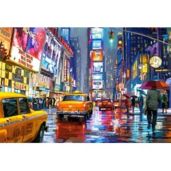 Castorland (C-103911) - "Regenstimmung am Time Square" - 1000 Teile Puzzle